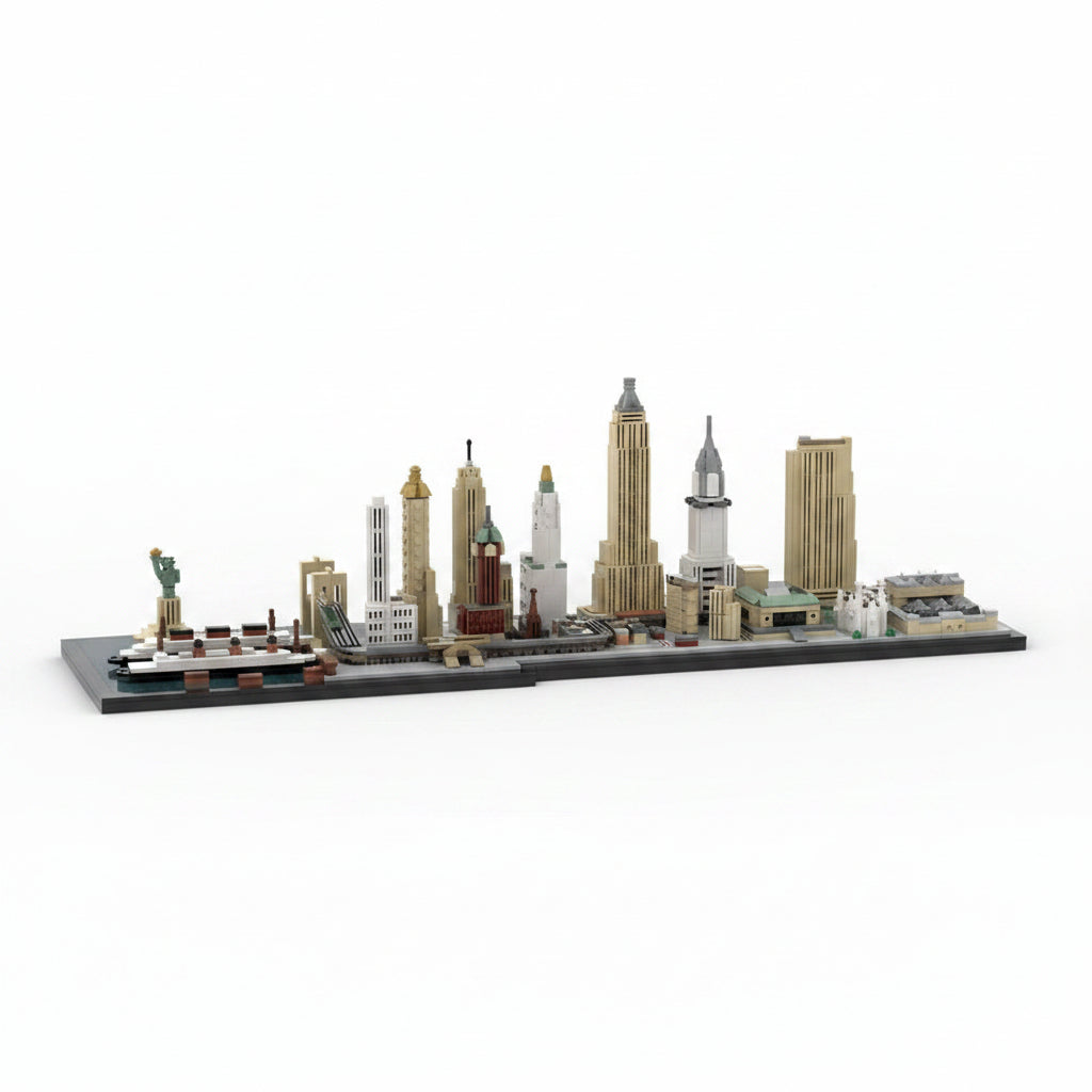 1930s New York City Skyline Building Kit | LEGO-Compatible MOC - 4