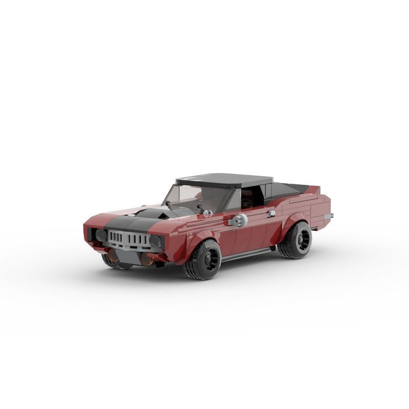 1969 Classic Muscle Car MOC Building Kit | Vintage Vehicle Model - 8