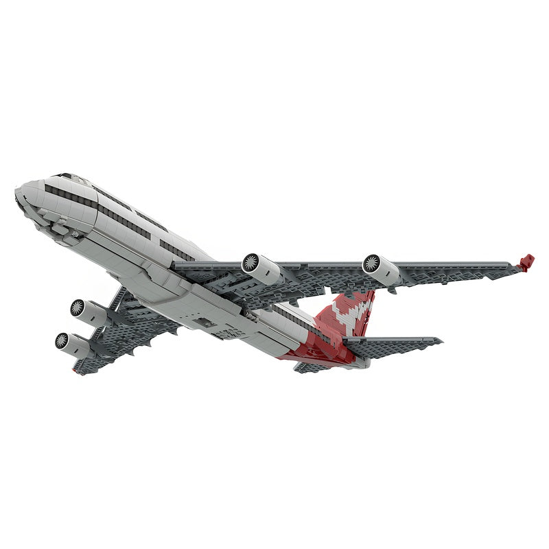 1:100 747-400 Four-Engine Jumbo Jet MOC Building Kit - 5