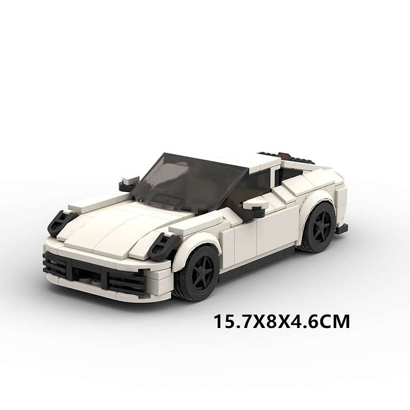 8-Stud 911-Style Turbo Sports Car MOC Building Kit - 12