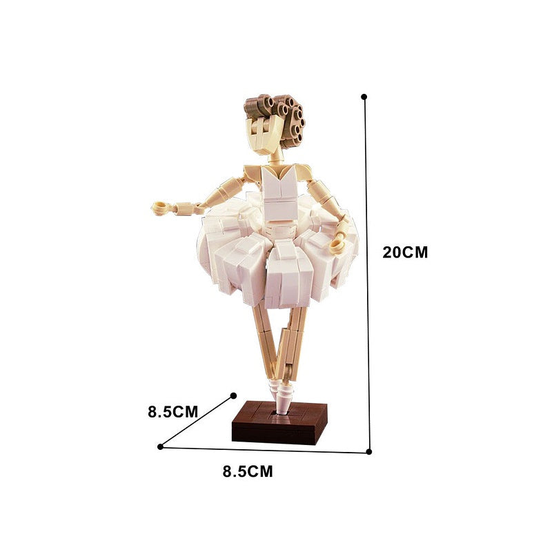 Ballerina Character MOC Building Kit | Elegant Figure Display Model - 3