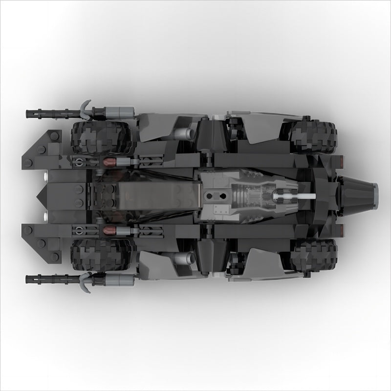 Black Futuristic Tactical Pursuit Car MOC Building Kit - 4