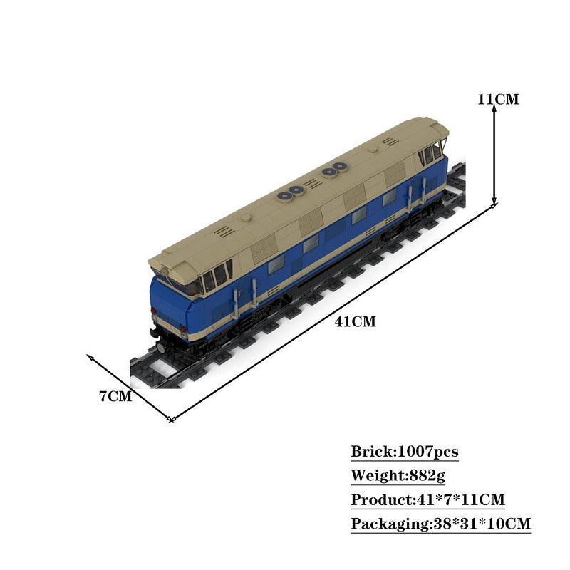 BR118 Diesel Locomotive MOC Building Kit | Modern Rail Train Model - 4