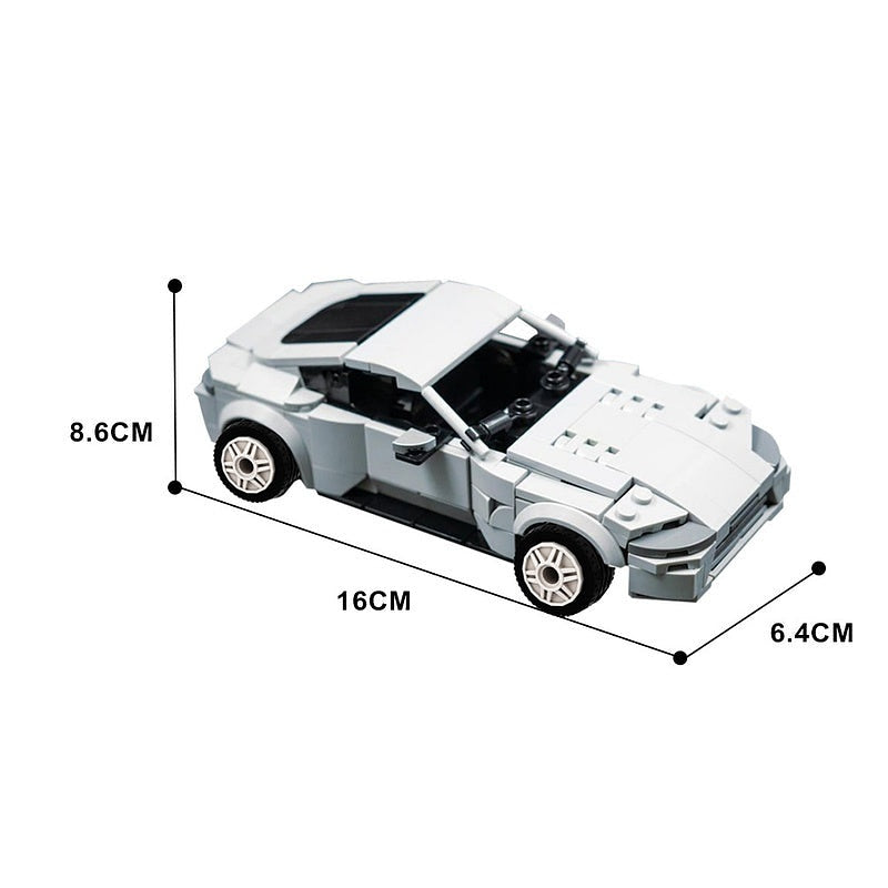 British Spy-Style Sports Coupe MOC Building Kit | Luxury Vehicle Model - 5