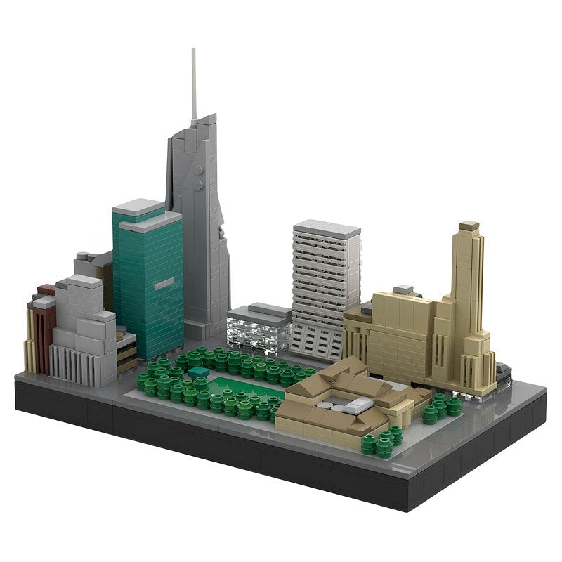 Bryant Park NYC Midtown Skyline MOC Building Kit - 2