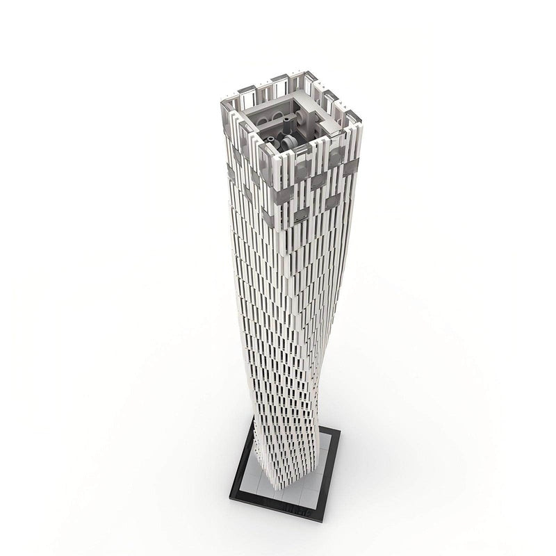 Cayan Tower Dubai Twisting Skyscraper Building Kit | 1:800 Scale Architecture MOC - 3