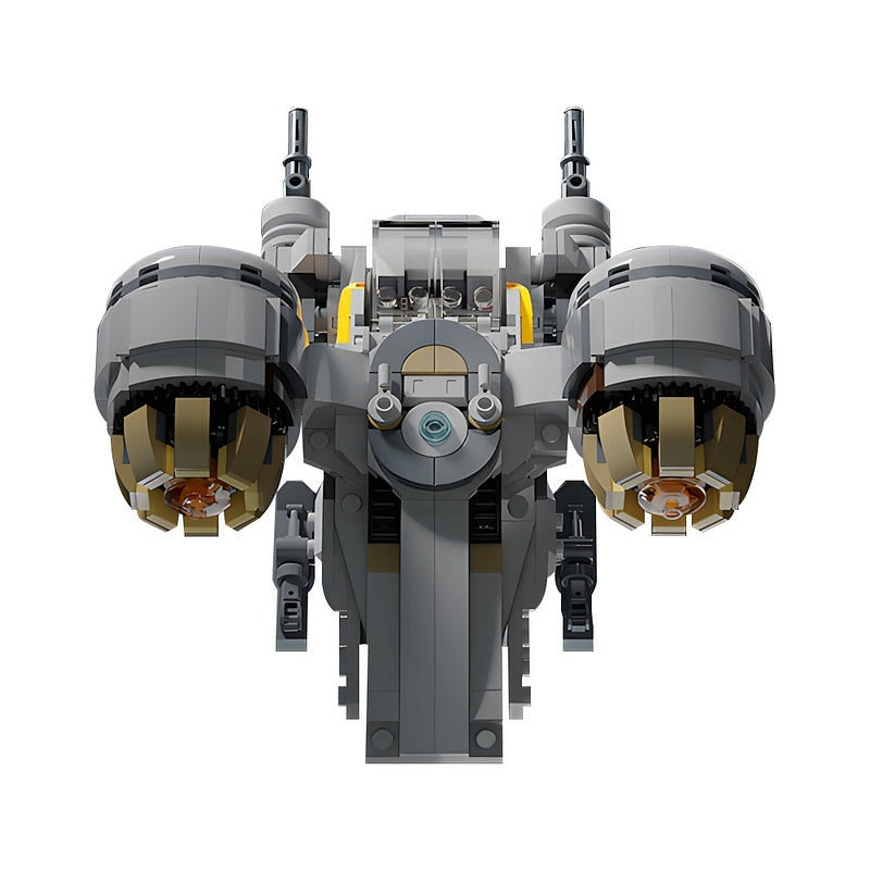 Chibi Bounty Hunter Inspired MOC Space Gunship Building Kit - 5