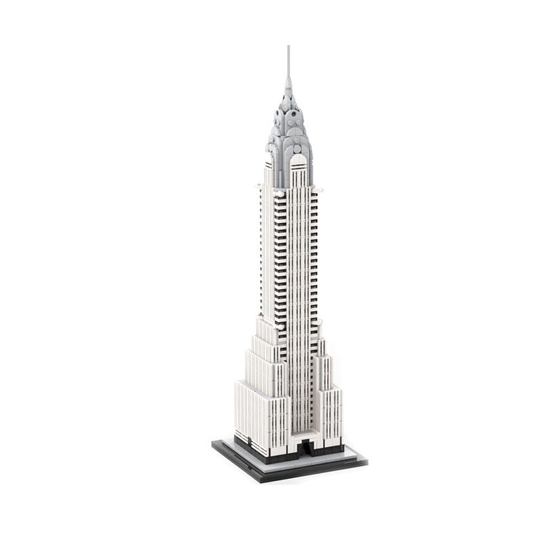 Chrysler Building MOC 1:800 Scale Skyscraper Architecture Building Kit - 1