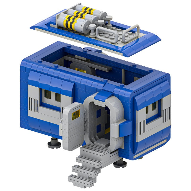 Classic Space Base MOC Building Kit | Futuristic Orbital Station Model - 10