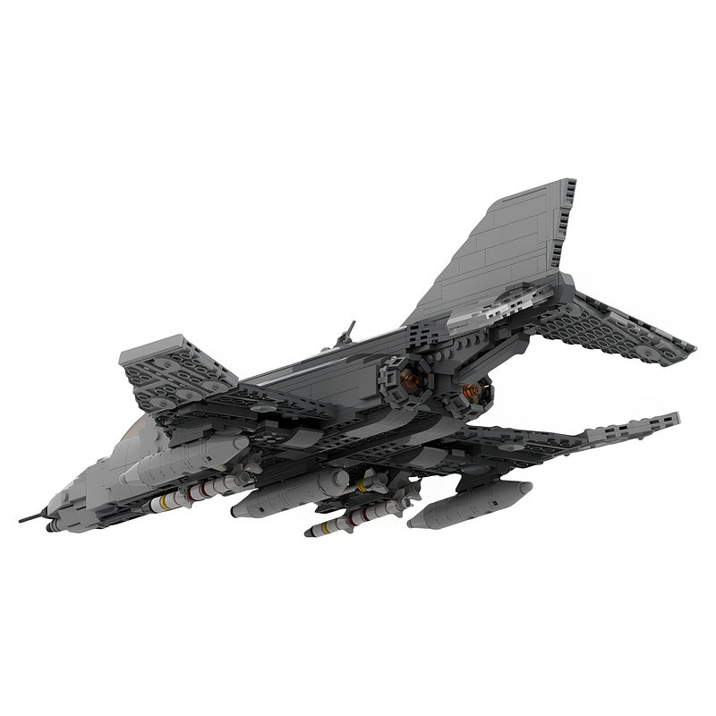 F-4G Wild Weasel Electronic Warfare Fighter Jet MOC Building Kit - 6