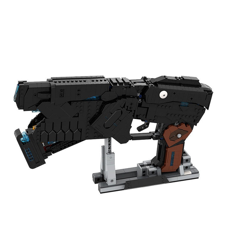 Futuristic Cyber Police Handgun MOC Building Kit | Sci-Fi Display Model - 5
