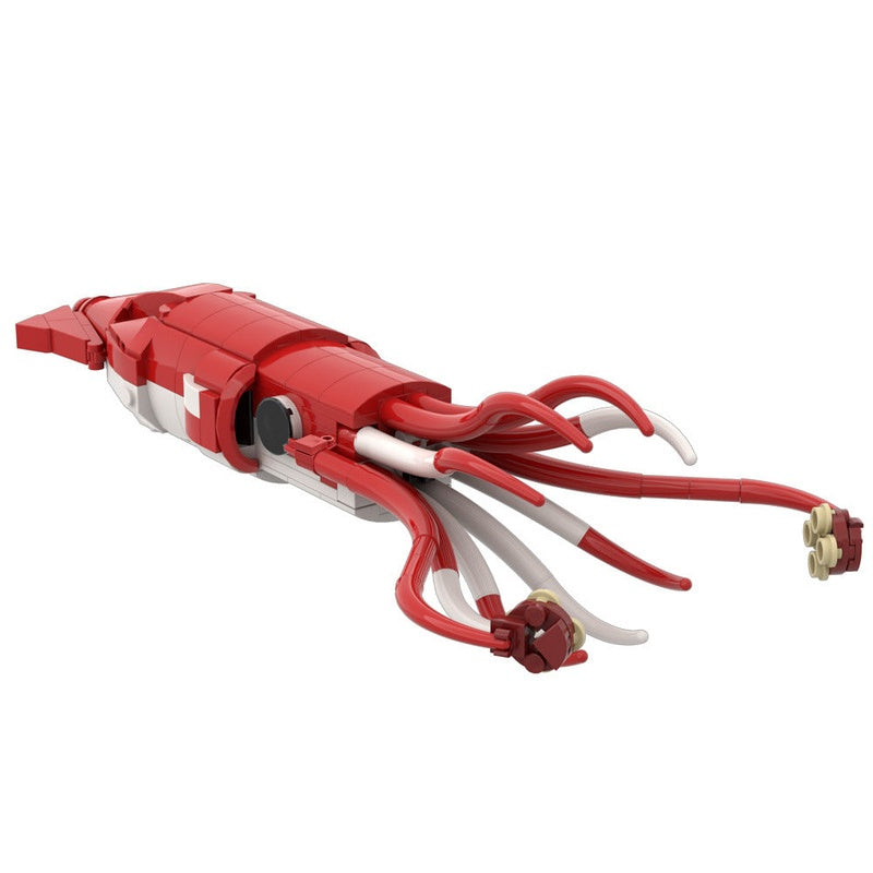 Giant Squid MOC Building Kit | Architeuthis dux Deep Sea Model Kit - 6