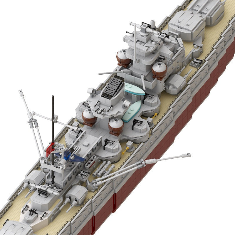 Gneisenau Battleship MOC Building Kit | Historic Warship Model - 10