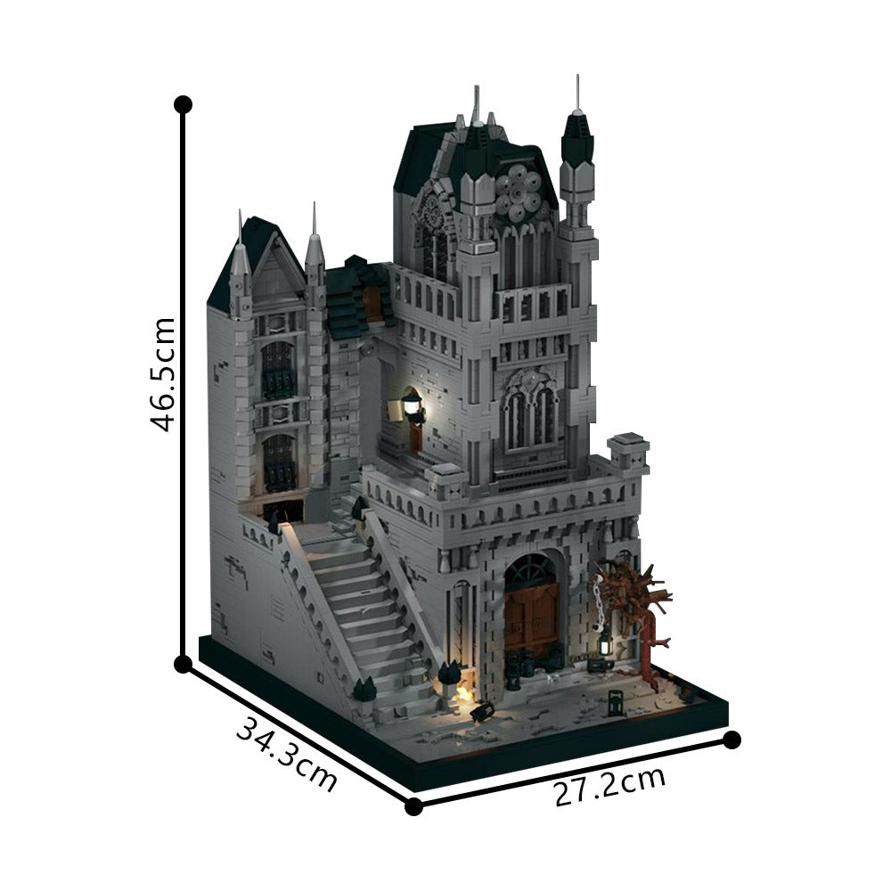 Gothic Plague City Diorama Haunted Victorian Street Building Kit | Compatible MOC - 5
