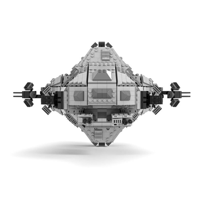 Hard Sci-Fi Corvette Deep Space Martian Gunship Building Kit | Compatible MOC - 4