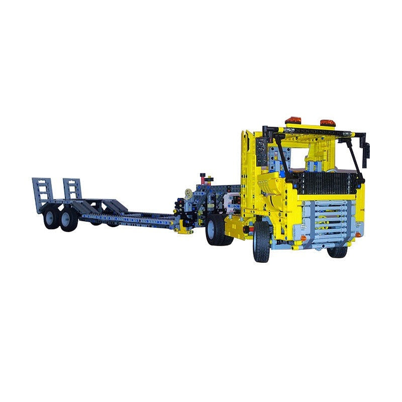 Heavy Duty Low Loader Trailer MOC Building Kit | Transport Vehicle Model - 5