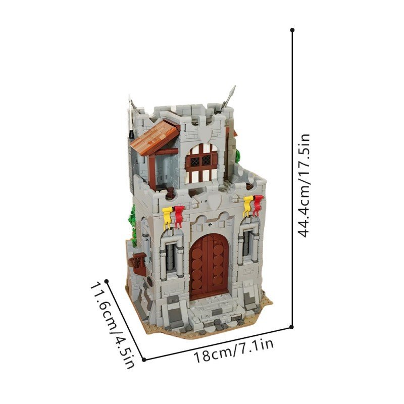 Hero's Hall Modular Castle Keep MOC Building Kit | Compatible MOC - 5