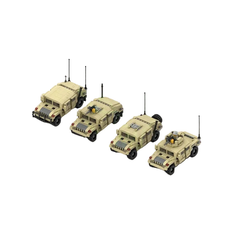 High-Mobility Multipurpose Wheeled Vehicle 1:35 Scale MOC Building Kit - 3