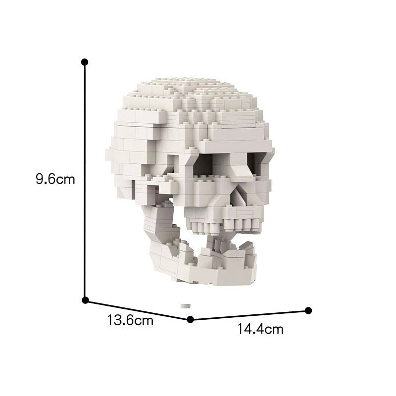 Human Skull With Brain MOC Anatomical Display Building Kit - 5