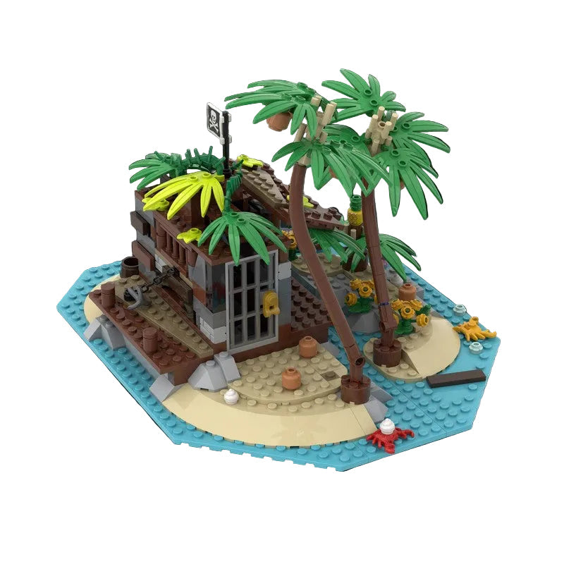 Islands of Pirate Shipwreck Bay Building Kit | Compatible MOC - 4