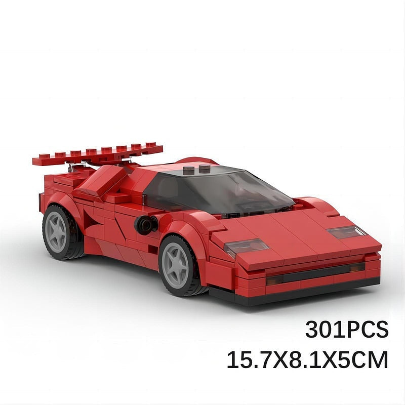 Italian Classic V12 Sports Car MOC Building Kit | Vehicle Model - 5