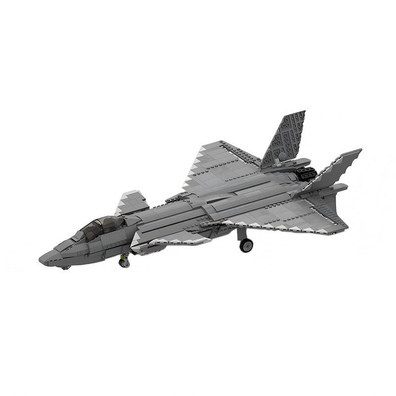 J-20 Stealth Fighter MOC Building Kit | Modern Aircraft Model - 6