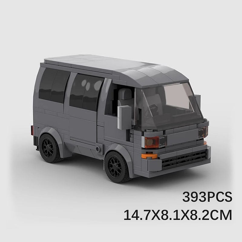 Japanese Kei Van MOC Building Kit | Compact Vehicle Model - 6