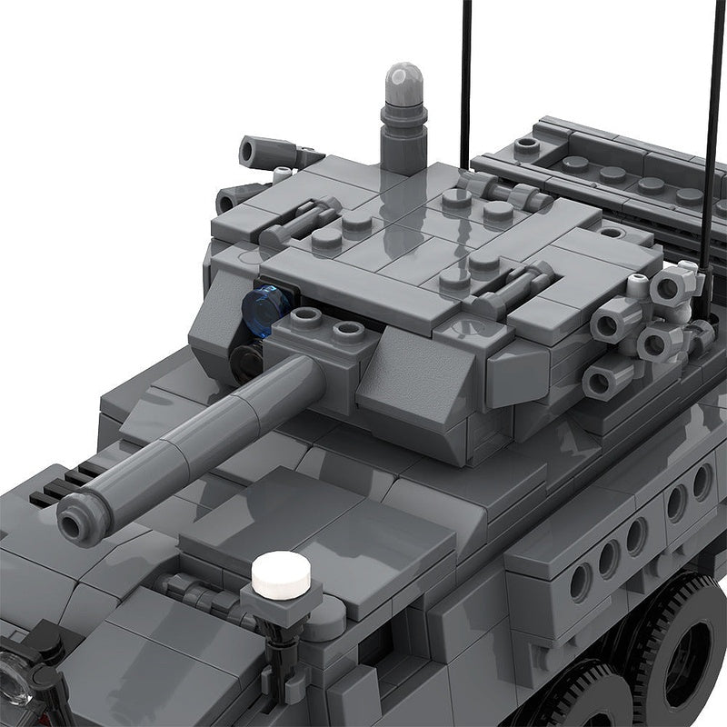 M1296 Stryker ICVV-D MOC Building Kit | 1:35 Armored Vehicle Model - 6