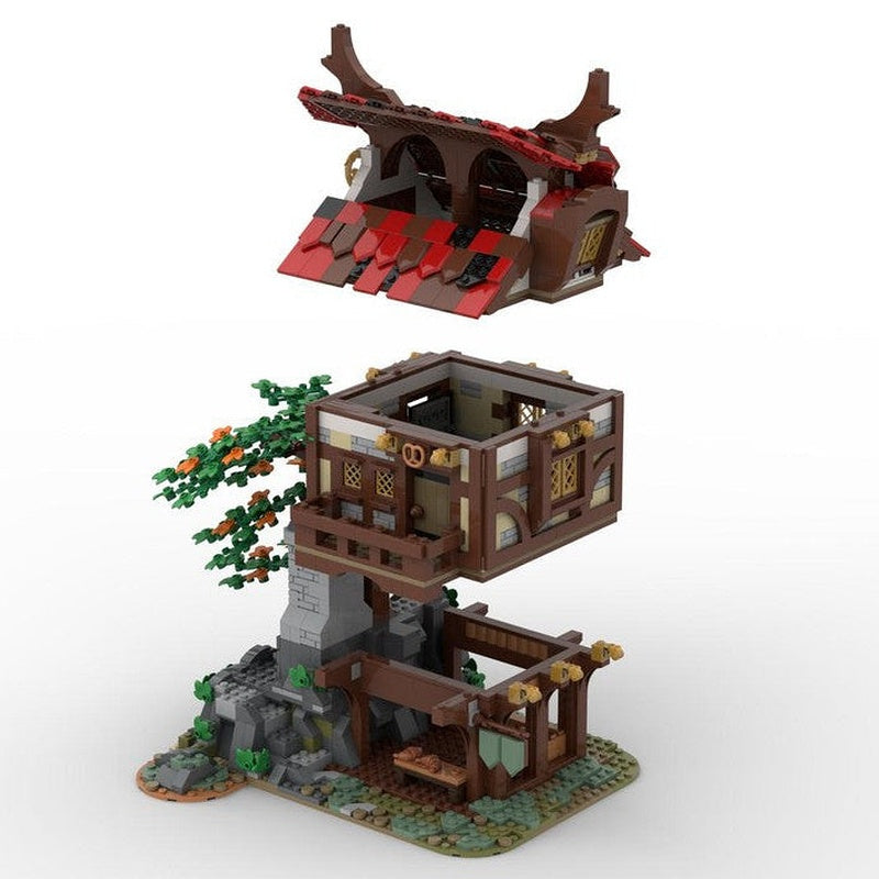 Medieval Bakery MOC Building Kit | Historic Village Shop Architecture - 8