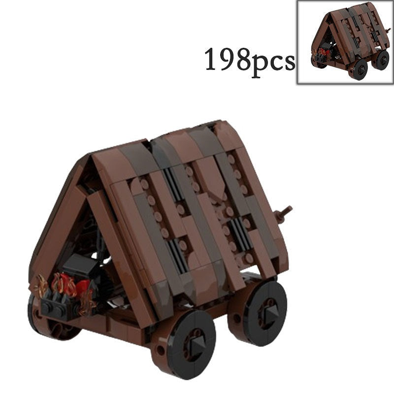 Medieval Battering Ram MOC Building Kit | Castle Siege Machine Model - 5