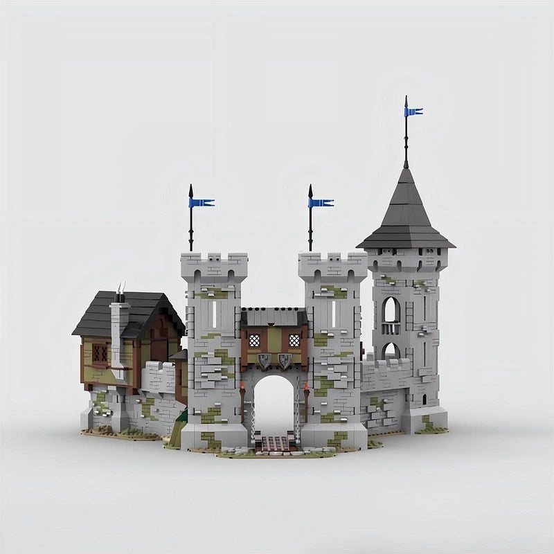 Medieval Dark Eagle Knight Castle MOC Building Kit - 5
