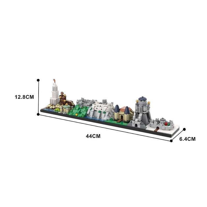 Medieval Fantasy Kingdoms Skyline MOC Building Kit - 3