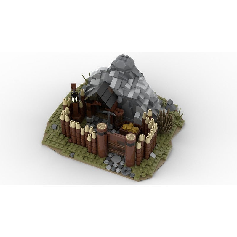 Medieval Gold Mine MOC Building Kit | Fantasy Mining Architecture Model - 4