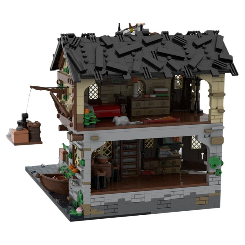Medieval Harbor Watchtower & Tavern MOC Building Kit - 5