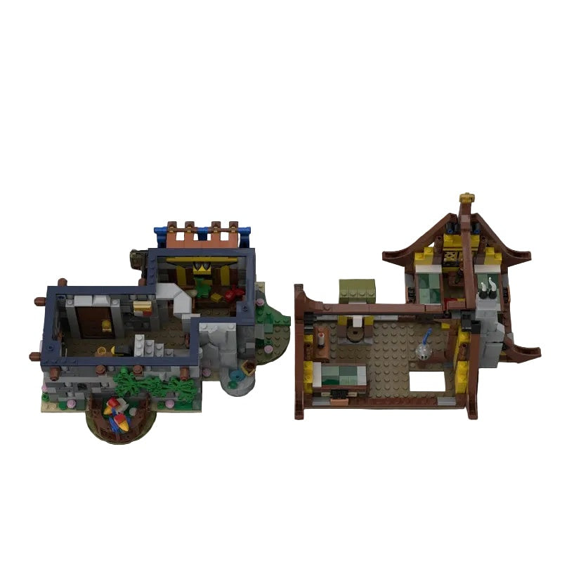 Medieval Tavern And Inn MOC Building Kit | Historic Village Architecture - 4