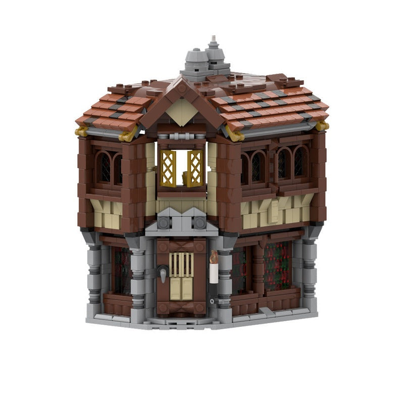 Medieval Tavern MOC Building Kit | Historic Inn Architecture Model - 4