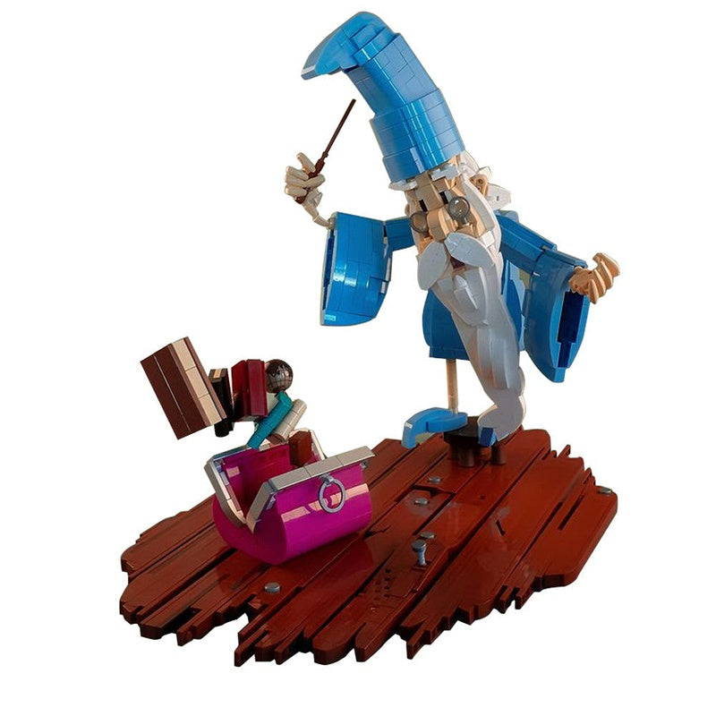 Merlin Fantasy Wizard MOC Building Kit | Medieval Character Figure Model - 5