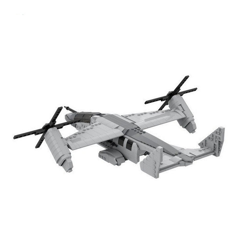 MV-26 VTOL Falcon Aircraft MOC Building Kit | Tilt Rotor Transport Model - 5