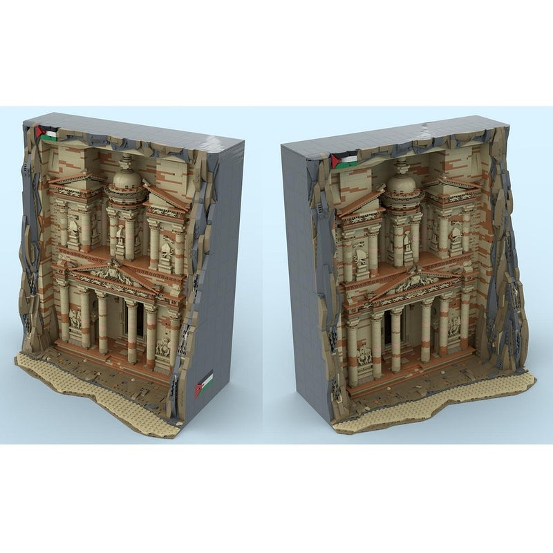 Petra Treasury MOC Ancient Rock-Cut Architecture Building Kit - 5