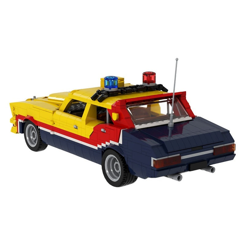 Post-Apocalyptic V8 Interceptor MOC Building Kit | 1:18 Scale Vehicle - 5