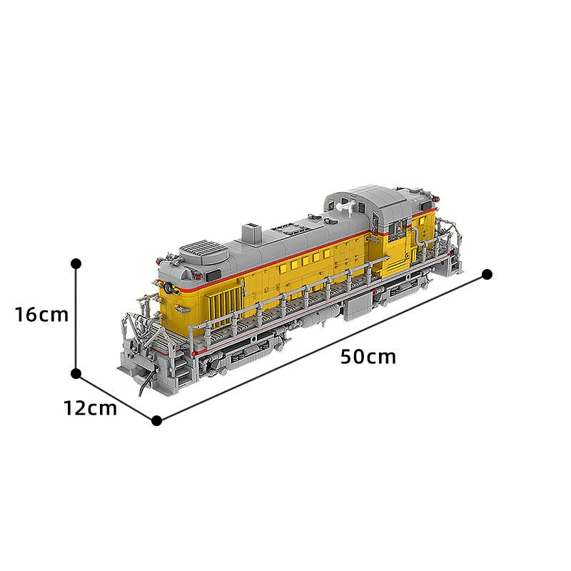 RS-2 Diesel Electric Locomotive MOC Building Kit 1:38 Scale Train Model - 6