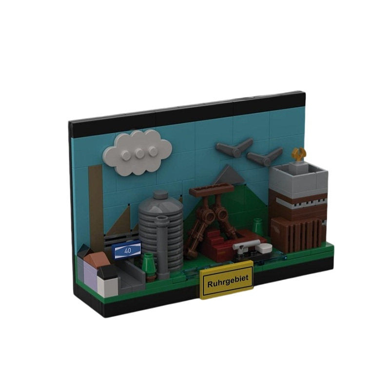 Ruhr Valley Industrial Postcard Building Kit | LEGO-Compatible MOC - 3
