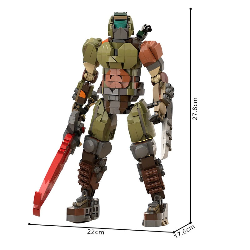 Sci-Fi Armored Slayer MOC Character Figure Building Kit - 6