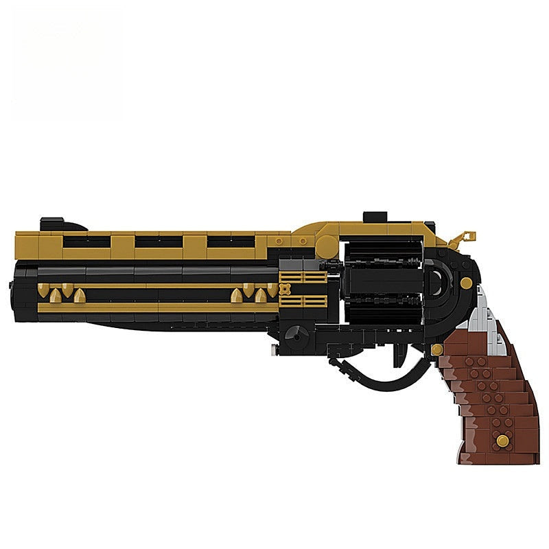 Sci-Fi Exotic Hand Cannon MOC | 1:1 Scale Mechanical Revolver Building Kit - 5