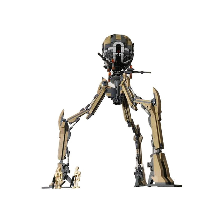Sci-Fi Heavy Artillery Tri-Walker MOC Building Kit | Mecha Model - 5