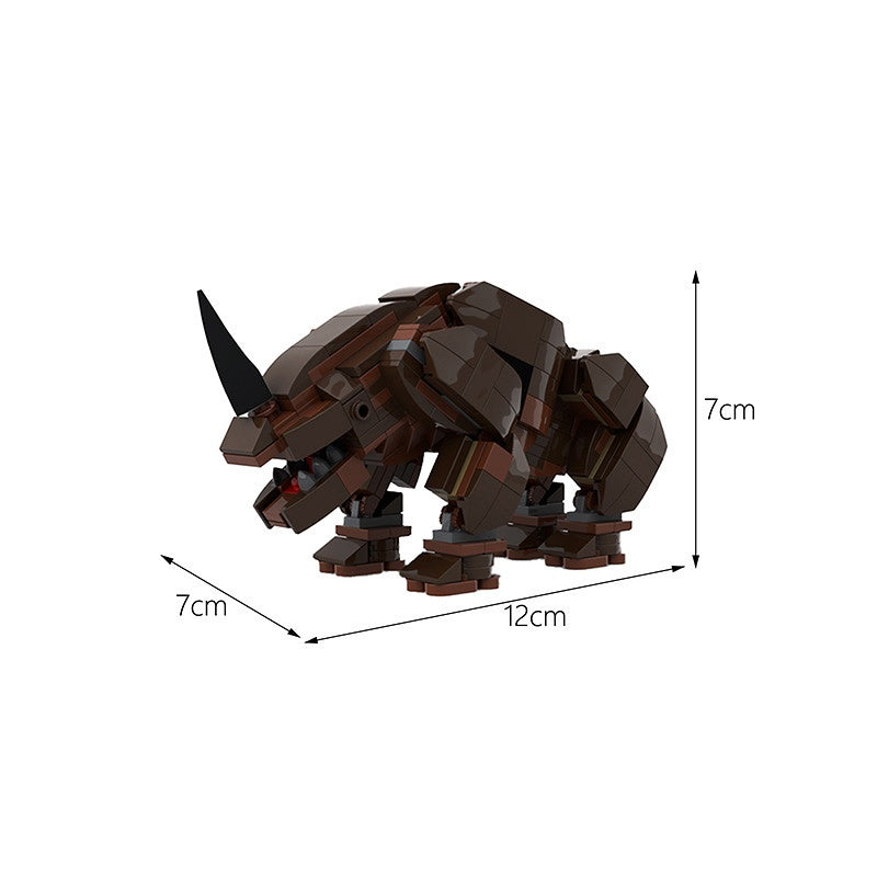 Sci-Fi Horned Desert Alien Beast Building Kit | LEGO-Compatible MOC - 3