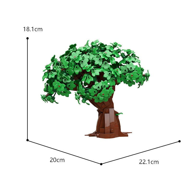 Small Leafy Tree MOC Building Kit | Nature Display Model - 5