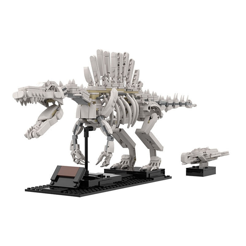 Spinosaurus Skeleton & Sea Turtle MOC Animal Model Building Kit - 5