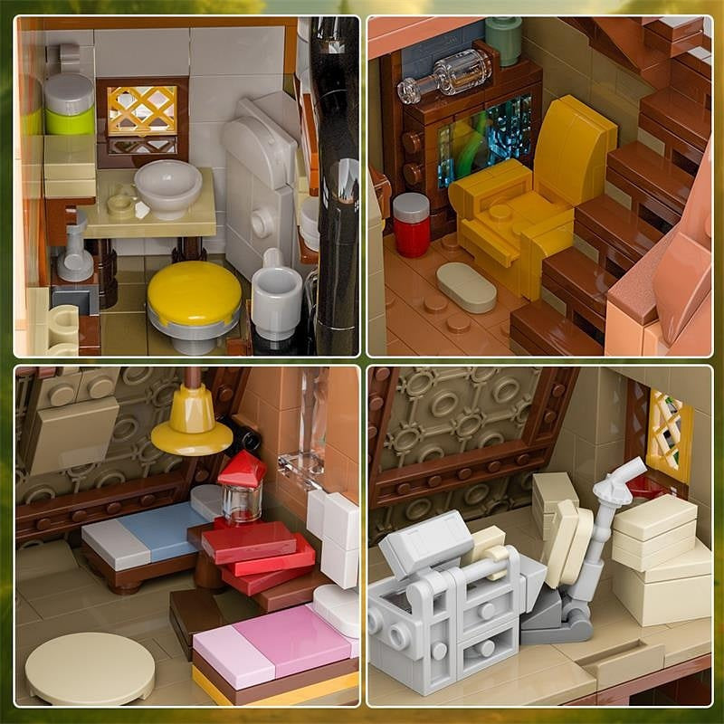 Supernatural Mystery Forest Cabin MOC Building Kit | Haunted Diorama - 6