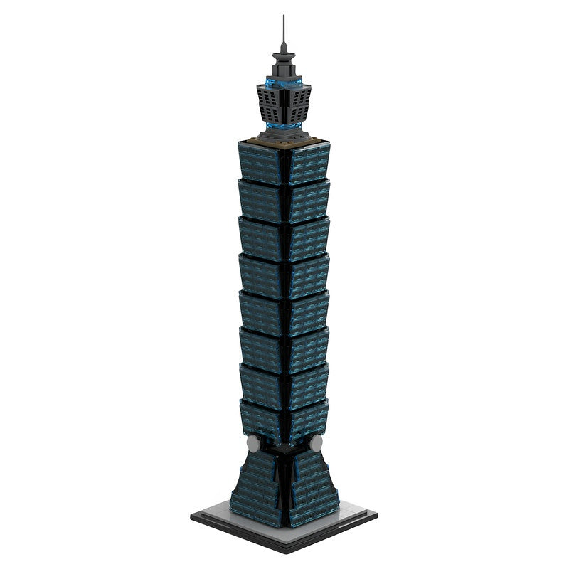 Taipei 101 Skyscraper Architecture MOC Building Kit - 2